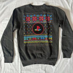 Sony Playstation Dual Shock Christmas Holiday Ugly Sweater New Ripple Junction